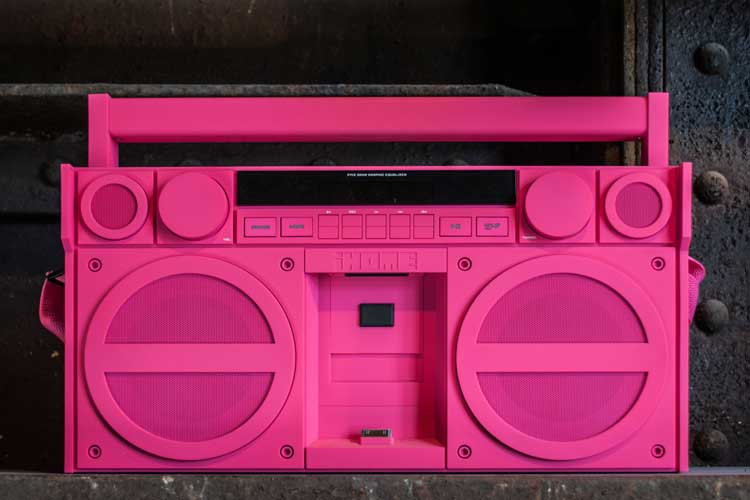 pink radio in industrial environment