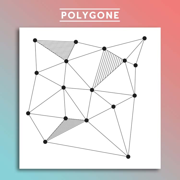 a square image showing polygonal forms